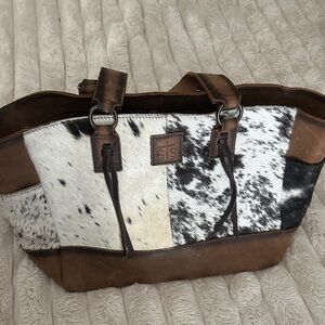 STS Ranchwear Brown and Black Shoulder Bag